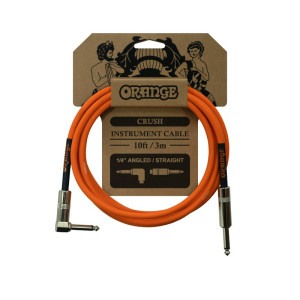 Orange Crush 3m Instrument Cable, Angled to Straight