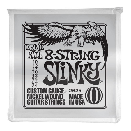 Ernie Ball Nickel Wound 8-Stings Slinky 10-74