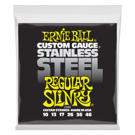Ernie Ball 2246 Regular Slinky Stainless Steel 10-46