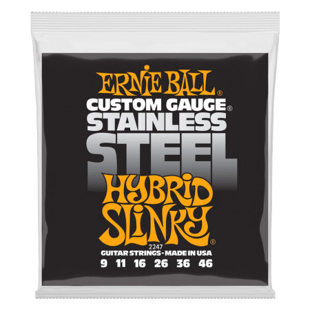 Ernie Ball 2247 Hybrid Slinky Stainless Steel 09-46