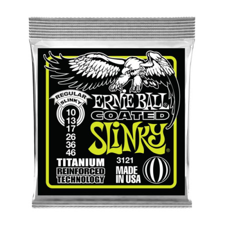 Ernie Ball 3121 Regular Slinky Coated Titanium RPS 10-46