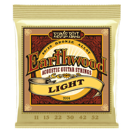 Ernie Ball 2004 Light Earthwood 80/20 Bronze 11-52