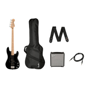Squier Affinity Precision Bass PJ MN Pack Black