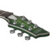 Schecter C 1 Platinum Satin Green Burst