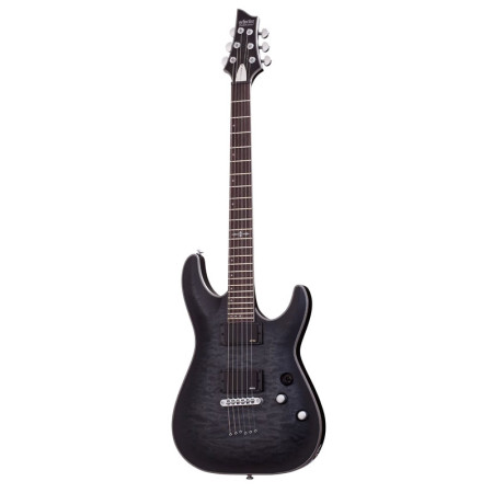Schecter C 1 Platinum See Thru Black Satin